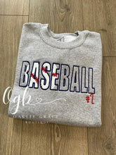 Load image into Gallery viewer, Crewnecks-Glitter HTV Sport Applique
