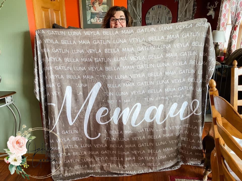 Custom Family Name Blankets